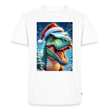 Winter Landscape Dino 2.8 - Men's Premium Organic T-Shirt - white - Front - Nico (187cm)