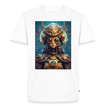Extraterrestre steampunk 1.15 - T-shirt Premium bio Homme - blanc - Devant - Nico (187cm)