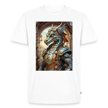 Dragon Steampunk 1.14 - T-shirt Premium bio Homme - blanc - Devant - Nico (187cm)