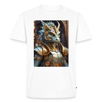 Dragon Steampunk 1.18 - T-shirt Premium bio Homme - blanc - Devant - Nico (187cm)