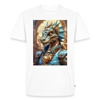 Dragon Steampunk 1.5 - T-shirt Premium bio Homme - blanc - Devant - Nico (187cm)