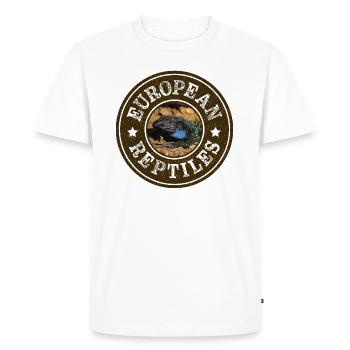 Reptiles européens - T-shirt Premium bio Homme - blanc - Devant - Nico (187cm)