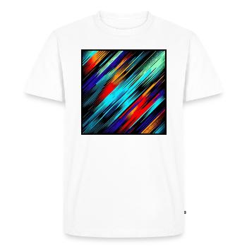 Pulsation sombre - T-shirt Premium bio Homme - blanc - Devant - Nico (187cm)