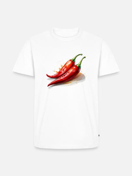Chili - Men's Premium Organic T-Shirt - white