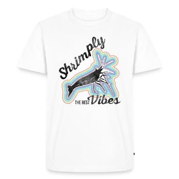 Shrimply the best vibes - Men's Premium Organic T-Shirt - white - Front - Nico (187cm)