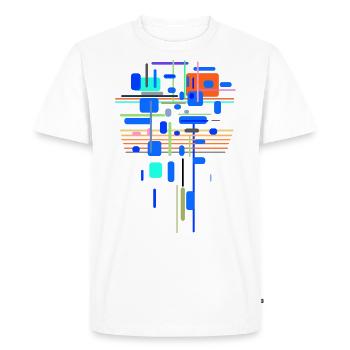 Architecture Pattern Design - Men's Premium Organic T-Shirt - white - Front - Nico (187cm)