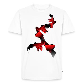 extravagant Design - Männer Premium Bio T-Shirt - Weiß - Vorne - Nico (187cm)