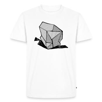 ROCK No 1 bw - T-shirt Premium bio Homme - blanc - Devant - Nico (187cm)