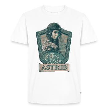 Dragons Astrid - T-shirt Premium bio Homme - blanc - Devant - Nico (187cm)