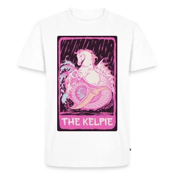 Mythological Creatures The Kelpie - Men's Premium Organic T-Shirt - white - Front - Nico (187cm)