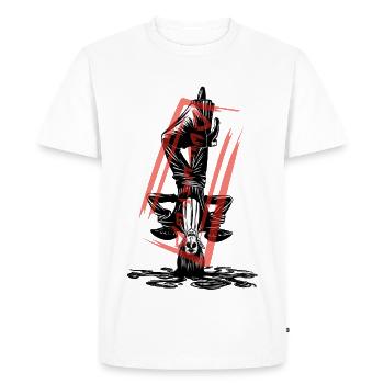 The defeated: Witch Vampire Monster - T-shirt Premium bio Homme - blanc - Devant - Nico (187cm)