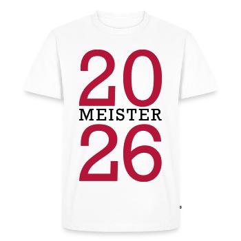 Champion 2026 Championship - Men's Premium Organic T-Shirt - white - Front - Nico (187cm)