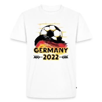 Germany Germany 2022 Football - Men's Premium Organic T-Shirt - white - Front - Nico (187cm)