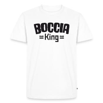 Boccia Joueur Légende Boccia King Balls Boccia - T-shirt Premium bio Homme - blanc - Devant - Nico (187cm)