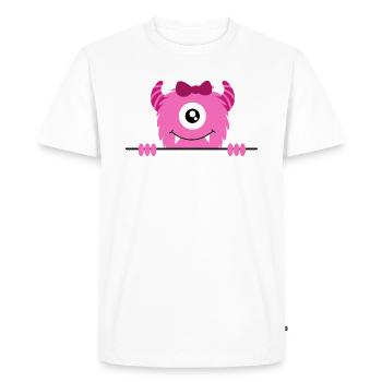 Petit monstre mignon - T-shirt Premium bio Homme - blanc - Devant - Nico (187cm)