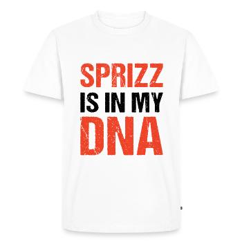 Sprizz is in my DNA Alcohol Bitter Aperitif - Men's Premium Organic T-Shirt - white - Front - Nico (187cm)