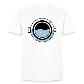 Machine à laver - T-shirt Premium bio Homme - blanc - Devant - Nico (187cm)
