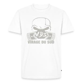 VIRAGE DU SUD - T-shirt Premium bio Homme - blanc - Devant - Nico (187cm)