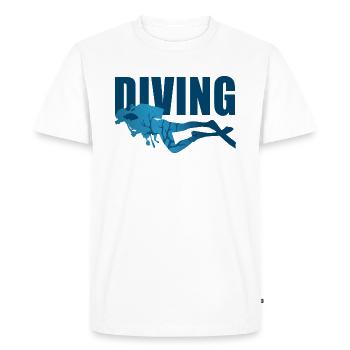 Diving diving scuba diver - Men's Premium Organic T-Shirt - white - Front - Nico (187cm)