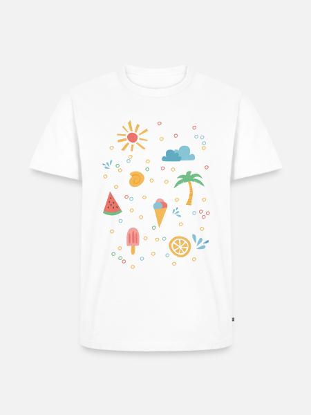Summer - Men's Premium Organic T-Shirt - white