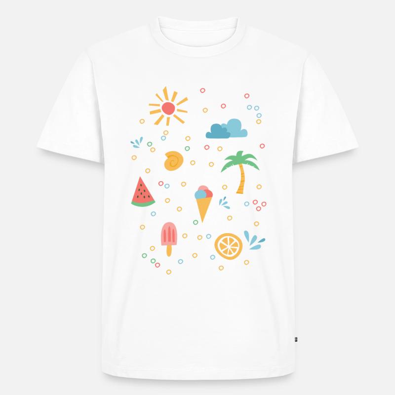 Été - T-shirt Premium bio Homme - blanc