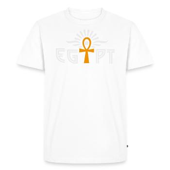 Egypte croix d'ankh - T-shirt Premium bio Homme - blanc - Devant - Nico (187cm)
