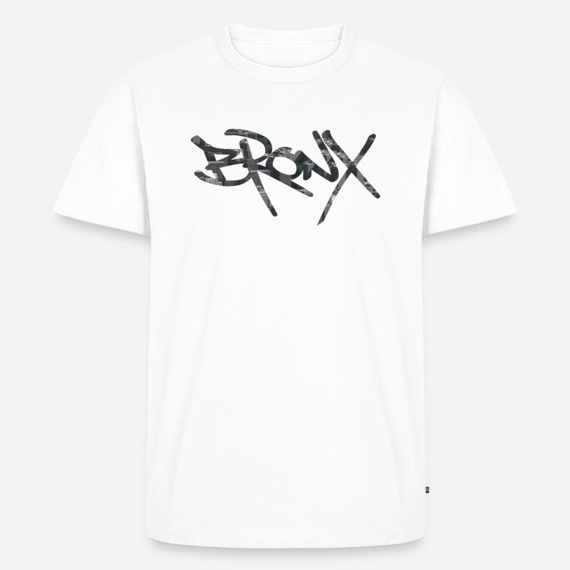 Bronx - Männer Premium Bio T-Shirt - Weiß