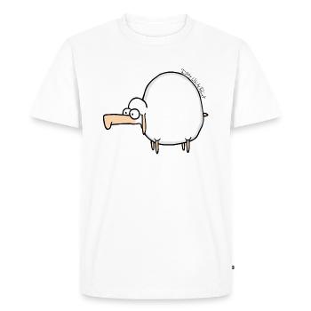 Günther - Premium Longsleeve - Women - Men's Premium Organic T-Shirt - white - Front - Nico (187cm)