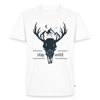 Adventure Hiking Camping Gift Idea Adventure - Men's Premium Organic T-Shirt - white - Front - Nico (187cm)