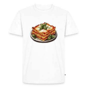 Lasagne - T-shirt Premium bio Homme - blanc - Devant - Nico (187cm)