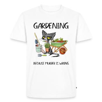 Garden gardener gardening - Men's Premium Organic T-Shirt - white - Front - Nico (187cm)