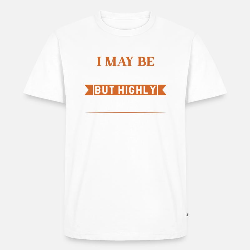Confident Doubt Tee: Mutig sicher - Männer Premium Bio T-Shirt - Weiß