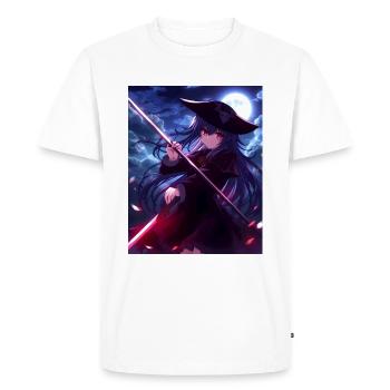 Scythe Anime Design - Men's Premium Organic T-Shirt - white - Front - Nico (187cm)