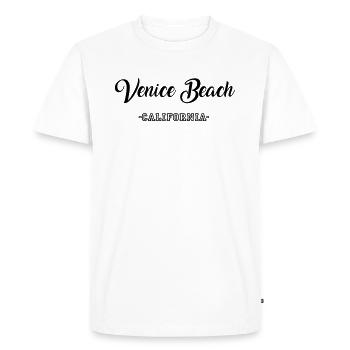 Venice Beach! Proverbes cadeau - T-shirt Premium bio Homme - blanc - Devant - Nico (187cm)