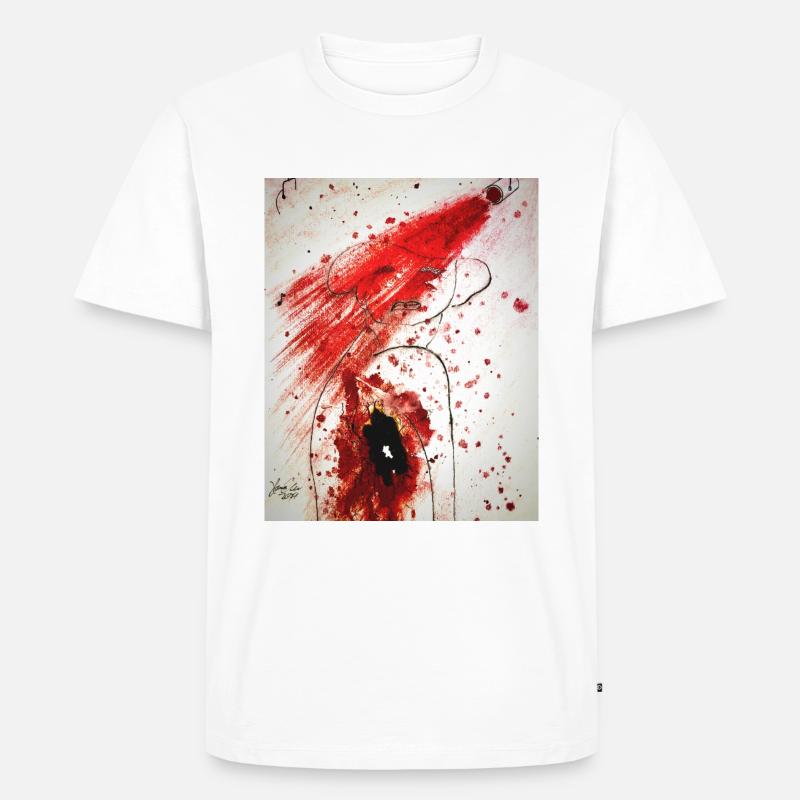 SPOTLIGHT - Männer Premium Bio T-Shirt - Weiß