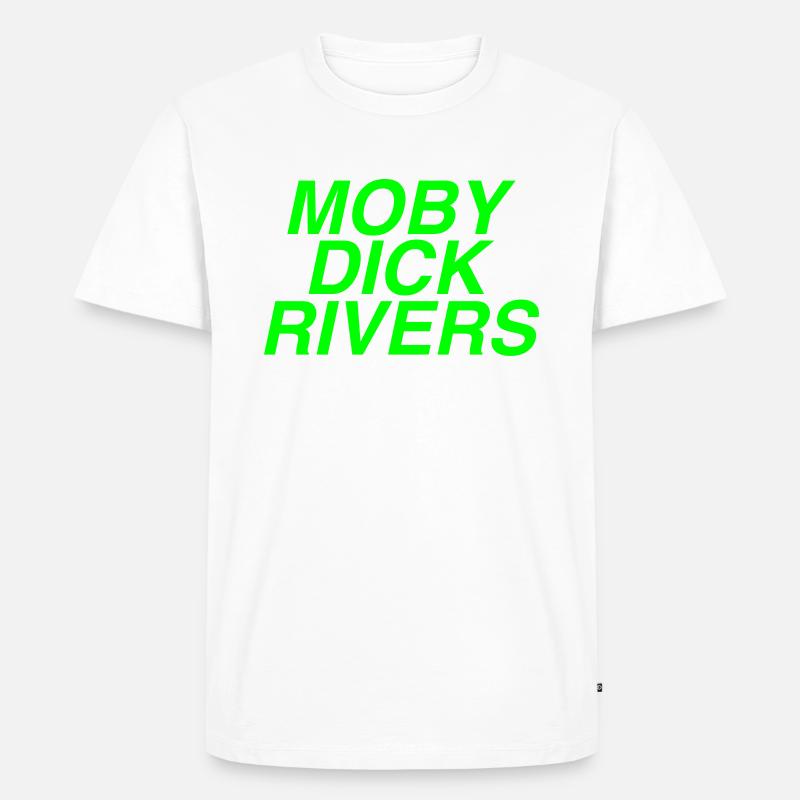 moby dick Flüsse - Männer Premium Bio T-Shirt - Weiß