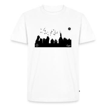 Lipperland # 1s - T-shirt Premium bio Homme - blanc - Devant - Nico (187cm)