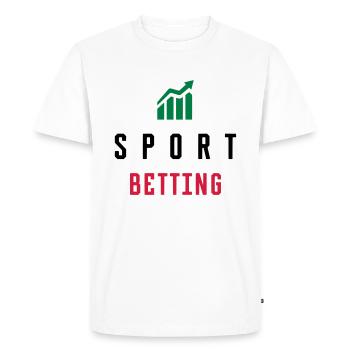PARIS SPORTIFS / PARIS SPORTIFS - SIMPLE - T-shirt Premium bio Homme - blanc - Devant - Nico (187cm)