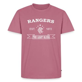 rangers fc le blues clair 002 - T-shirt Premium bio Homme - mauve - Devant - Nico (187cm)