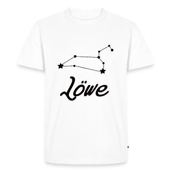 Sternzeichen Löwe - Tierkreiszeichen - Männer Premium Bio T-Shirt - Weiß - Vorne - Nico (187cm)
