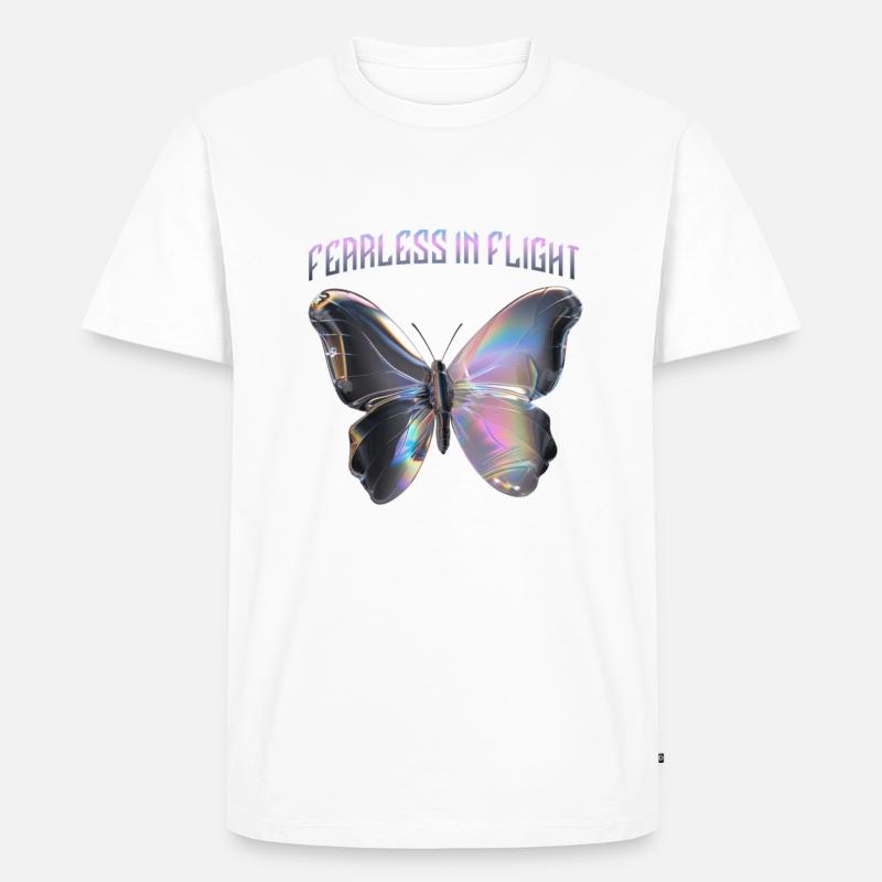Papillon intrépide en vol - T-shirt Premium bio Homme - undefined