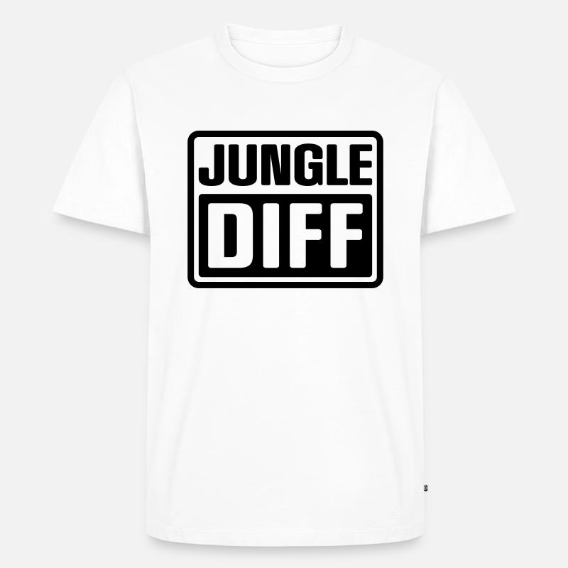 JUNGLE DIFF - Männer Premium Bio T-Shirt - Weiß