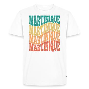 belle idée de Cadeau originale de la Martinique - T-shirt Premium bio Homme - blanc - Devant - Nico (187cm)