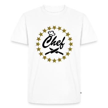 Chef - T-shirt Premium bio Homme - blanc - Devant - Nico (187cm)