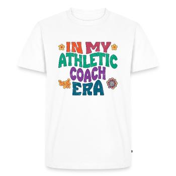 In my athletic coach era - Men's Premium Organic T-Shirt - white - Front - Nico (187cm)
