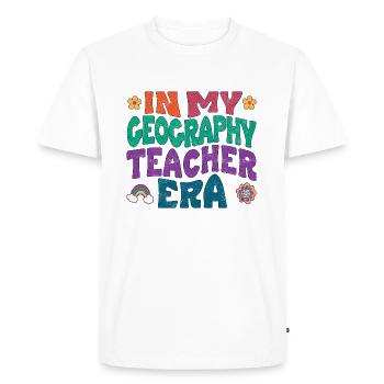 In my Geography teacher era - Men's Premium Organic T-Shirt - white - Front - Nico (187cm)