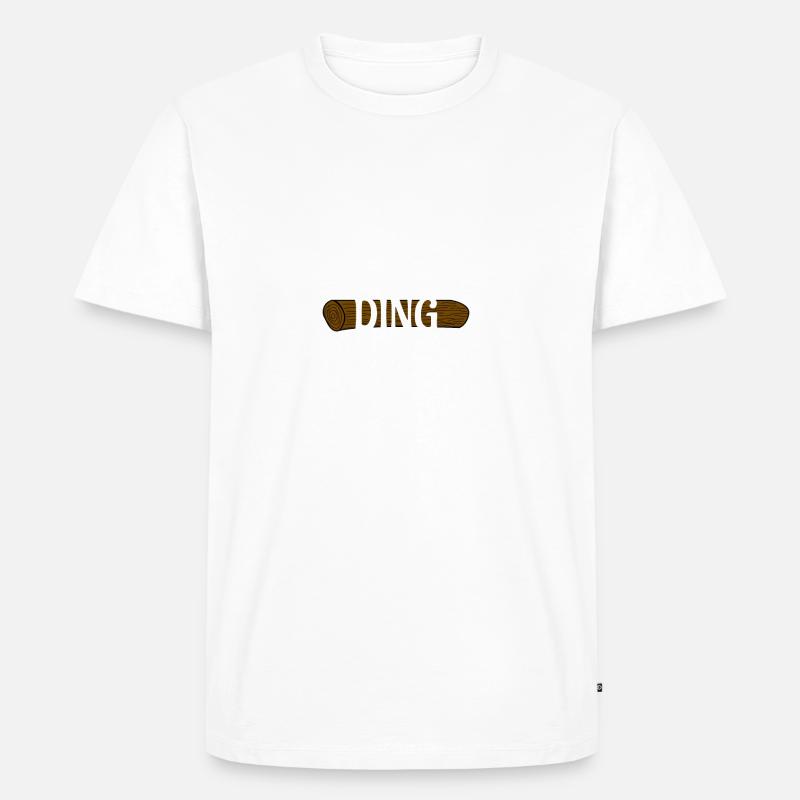 Holz Ding - Männer Premium Bio T-Shirt - Weiß