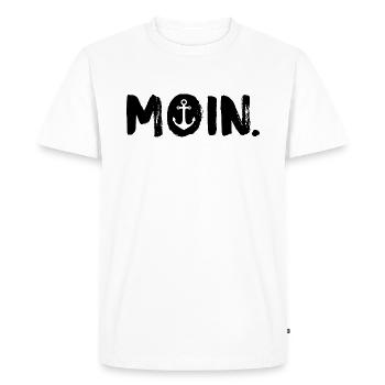 MOIN. - Northern Germany - Men's Premium Organic T-Shirt - white - Front - Nico (187cm)