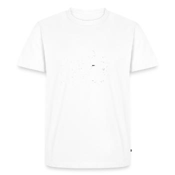 ROCK DAD ROLL FATHER GUITAR SON GUITAR - TOGETHER - Men's Premium Organic T-Shirt - white - Front - Nico (187cm)