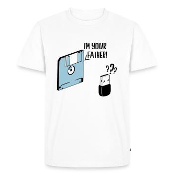 I'm your father - T-shirt Premium bio Homme - blanc - Devant - Nico (187cm)